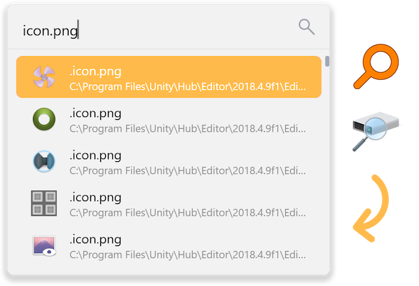 Flow Launcher interface detail